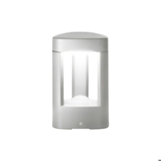 Lampioncino da giardino janet gea luce led grigio metallizzato