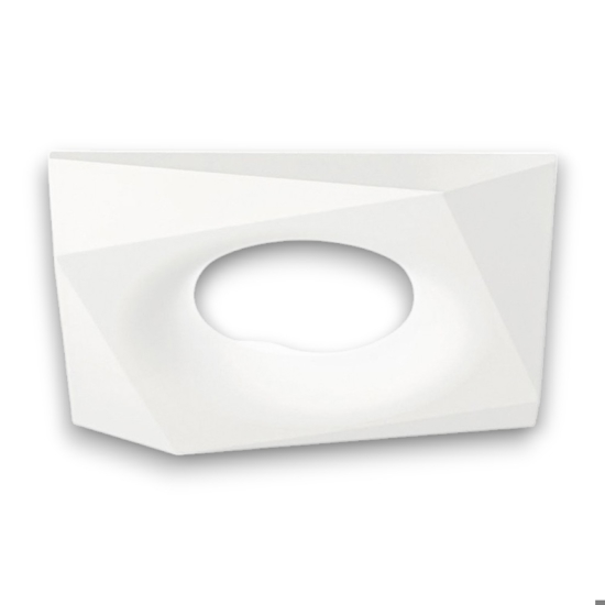 Faretto da incasso design in metallo bianco gea luce janus