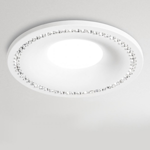 Faretto da incasso controsoffitto cristalli strass gea luce coralie