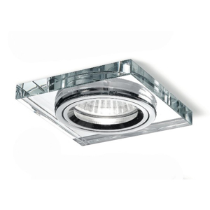 Gea luce ophelia faretto quadrato incasso soffitto vetro