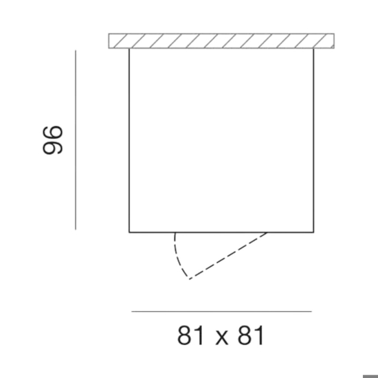 Gea luce notus faretto bianco da soffitto orientabile