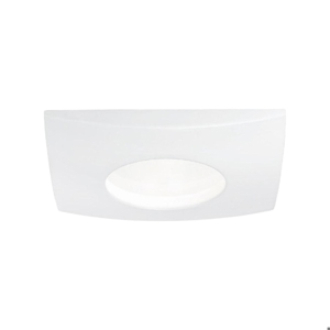 Gea luce aurora q faretto per bagno doccia da incasso quadrato bianco