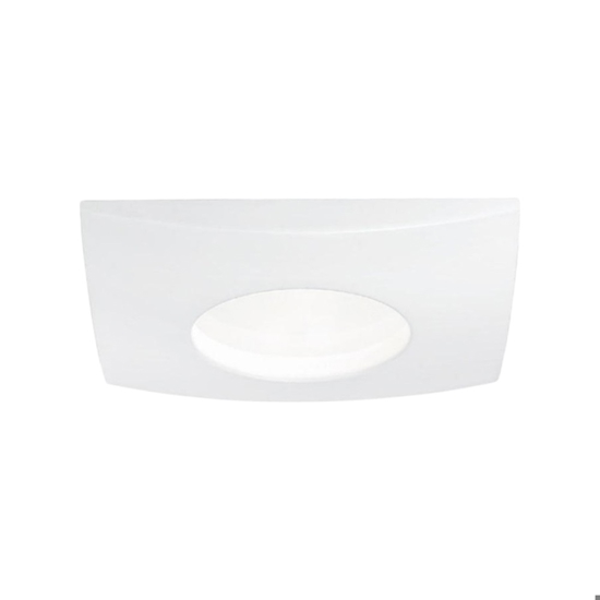 Gea luce aurora q faretto per bagno doccia da incasso quadrato bianco