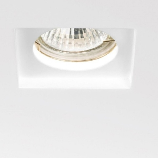 Faretto in gesso quadrato da incasso gea luce horus