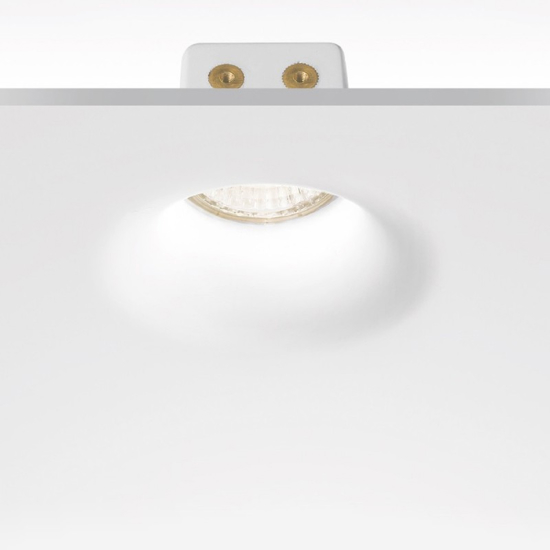 Gea luce heli faretto in gesso da incasso rotondo
