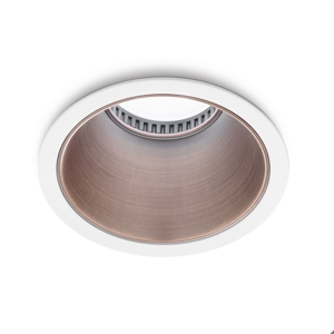 Faretto da incasso soffitto rame gea luce ceres rotondo