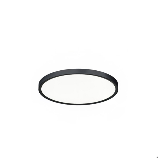 Gea luce plafoniera led 24w da 3000k a 6000k nera