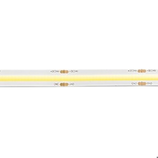 Bobina 5 mt striscia led cob 24v dc 3000k 15w-mt gea luce