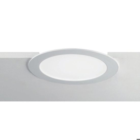 Faretto da incasso 18w 4000k rotondo bianco per controsoffitto