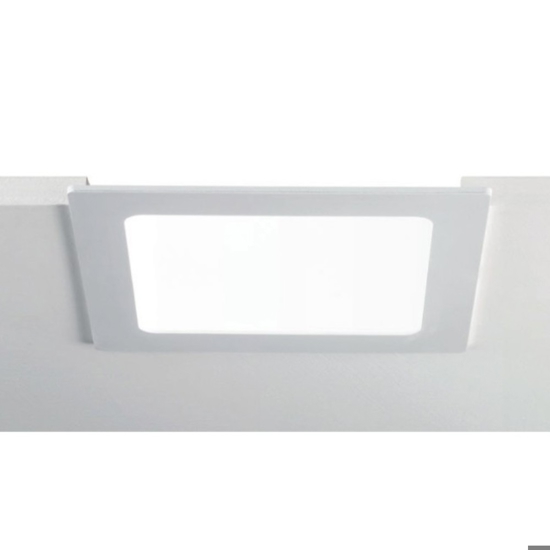 Faretto da incasso led 6w 3000k 220-240v quadrato bianco per cartongesso