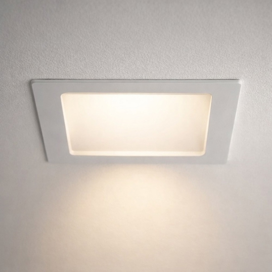 Faretto a led da incasso quadrato per controsoffitto 18w 3000k 220v bianco