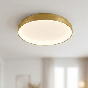 Plafoniera per camera da letto krizia oro gea luce led 38w 3000k moderna