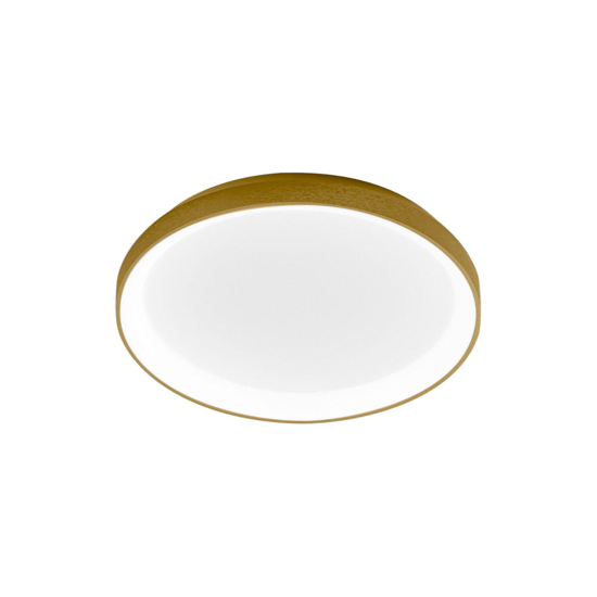 Plafoniera per camera da letto krizia oro gea luce led 38w 3000k moderna