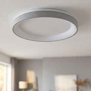 Krizia p-p gea luce led 30w 3000k plafoniera circolare bianca