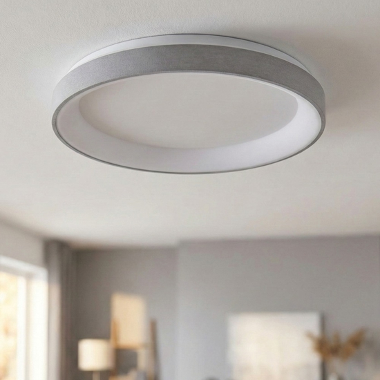 Krizia p-p gea luce led 30w 3000k plafoniera circolare bianca