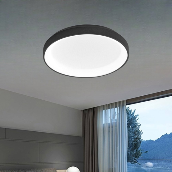 Krizia p-p led 30w 3000k plafoniera da cucina tona nera gea luce