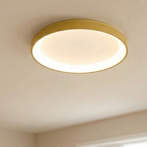 Plafoniera led 30w 3000k krizia p-p oro tonda moderna
