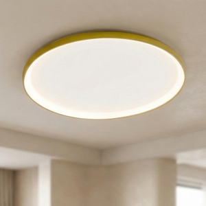 Plafoniera krizia ps led 60w 3000k oro gea luce moderna