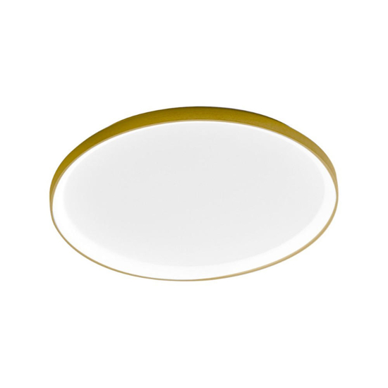 Plafoniera krizia ps led 60w 3000k oro gea luce moderna