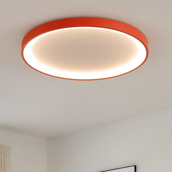 Plafoniera tonda led 3000k 4000k gea luce krizia terracotta 78cm