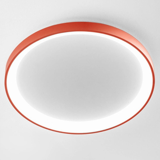 Plafoniera tonda led 3000k 4000k gea luce krizia terracotta 78cm