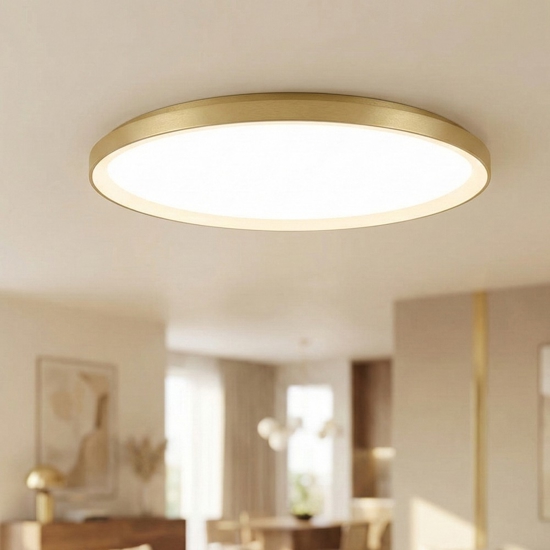 Plafoniera krizia oro px led 80w 3000k moderna gea luce