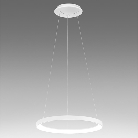 Lampadario krizia sp gea luce led 38w 3000k cerchio bianco