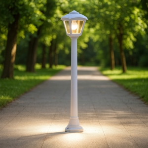 Top light lerici lampione da giardino anti corrosione lanterna grigia