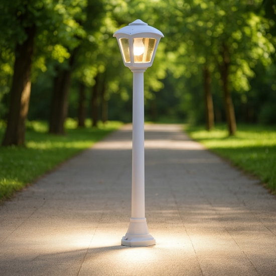 Top light lerici lampione da giardino anti corrosione lanterna grigia