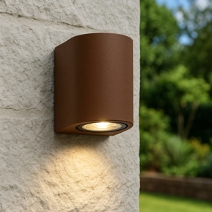 Applique da esterno corten moderna lione top light ip65