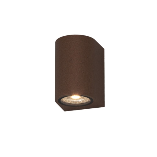 Applique da esterno corten moderna lione top light ip65