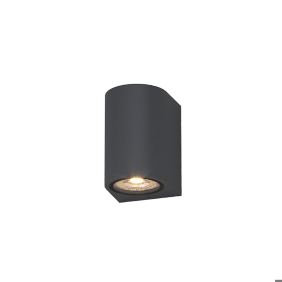 Applique da esterno antracite moderna top light lione ip65