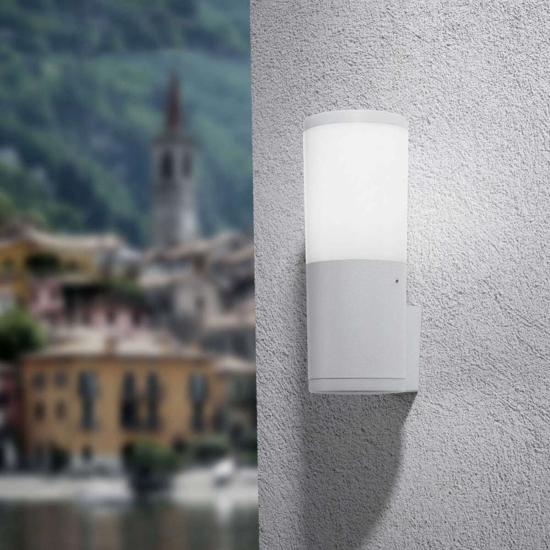 Top light applique da esterno loano bianca anti corrosione