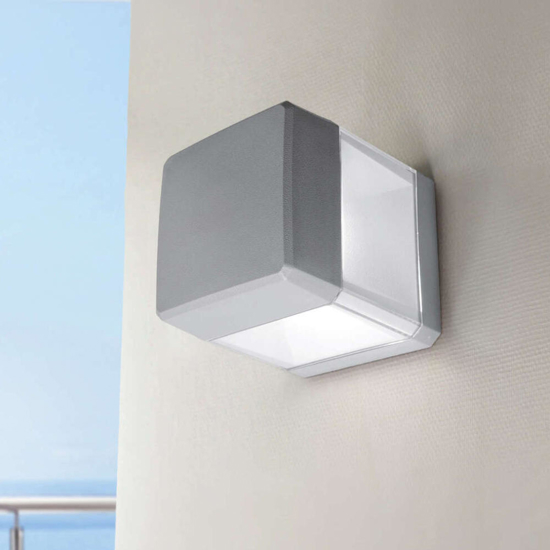 Lodi top light grigio applique da esterno giardino ip55