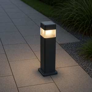 Lampioncino da esterno lodi top light nero anti corrosione ip55