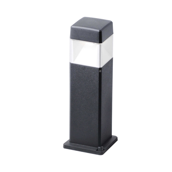 Lampioncino da esterno lodi top light nero anti corrosione ip55