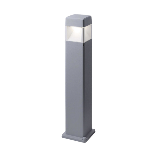 Lampione grigio per esterno giardino moderno anti corrosione top light lodi
