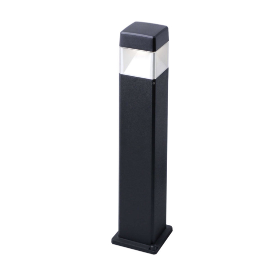 Lampione nero da giardino 80cm anti ruggine top light lodi