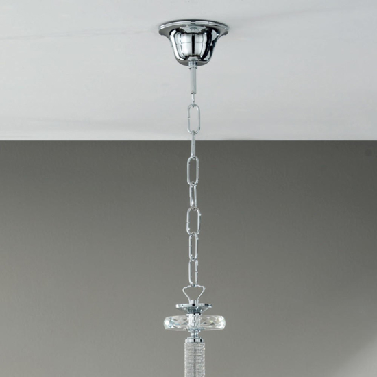 Ondaluce lp dido lampadario otto bracci cristallo blu ottanio