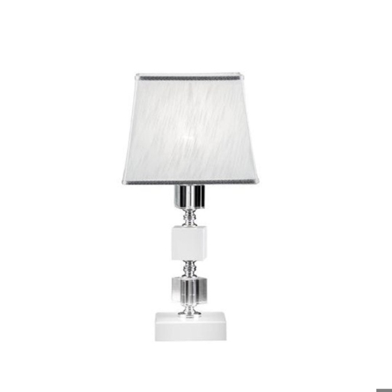 Lampada da tavolo livia vetro e cristallo classica