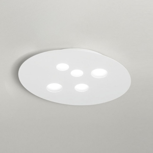 Luna gea luce tortora plafoniera design moderna