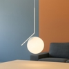 Lampadario a sospensione per bagno bianco