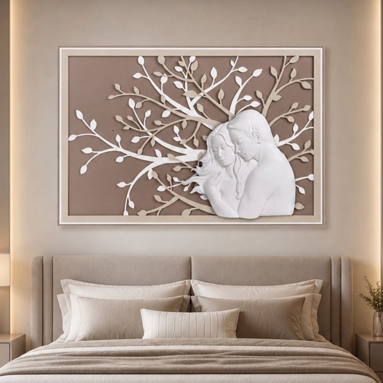 Bongelli preziosi capezzale innamorati 105x72 nocciola moderno