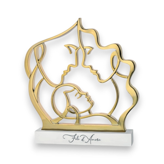 Soprammobile fili d'amore famiglia oro h30 bongelli preziosi