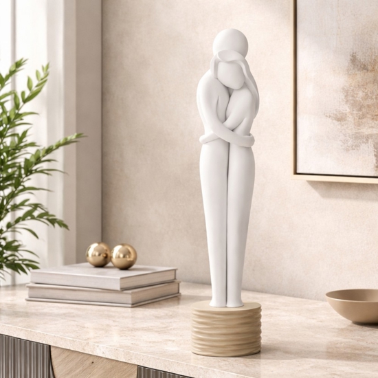 Scultura soprammobile coppia nocciola moderna bongelli preziosi