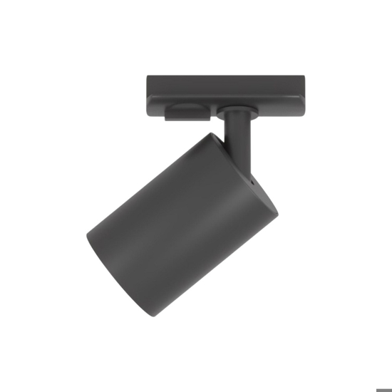 Illuminazione a  binario nero monofase led 40w 3000k con spot orientabili