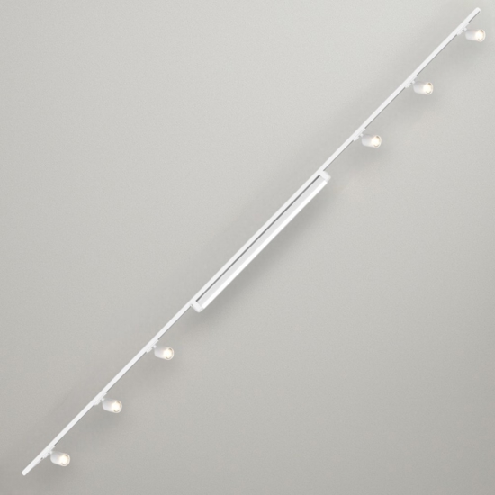 Sistema binario 300cm bianco monofase modulo led 40w 4000k con spot