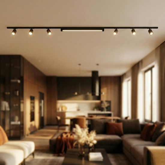 Sistema luci a binario modulo led 40w 4000k con spot monofase