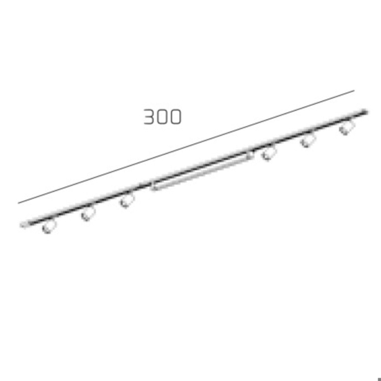 Sistema luci a binario modulo led 40w 4000k con spot monofase