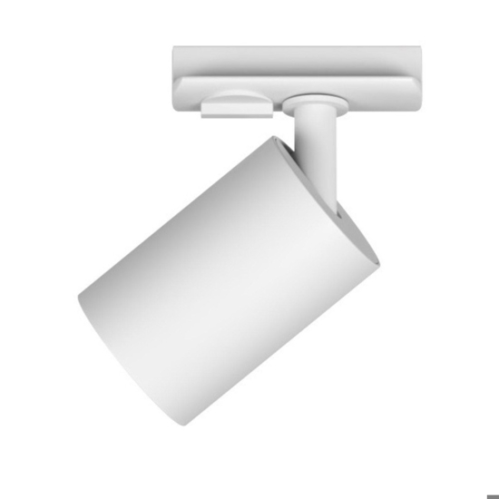 Binario angolare con spot orientabili monofase bianco modulo led 3000k
